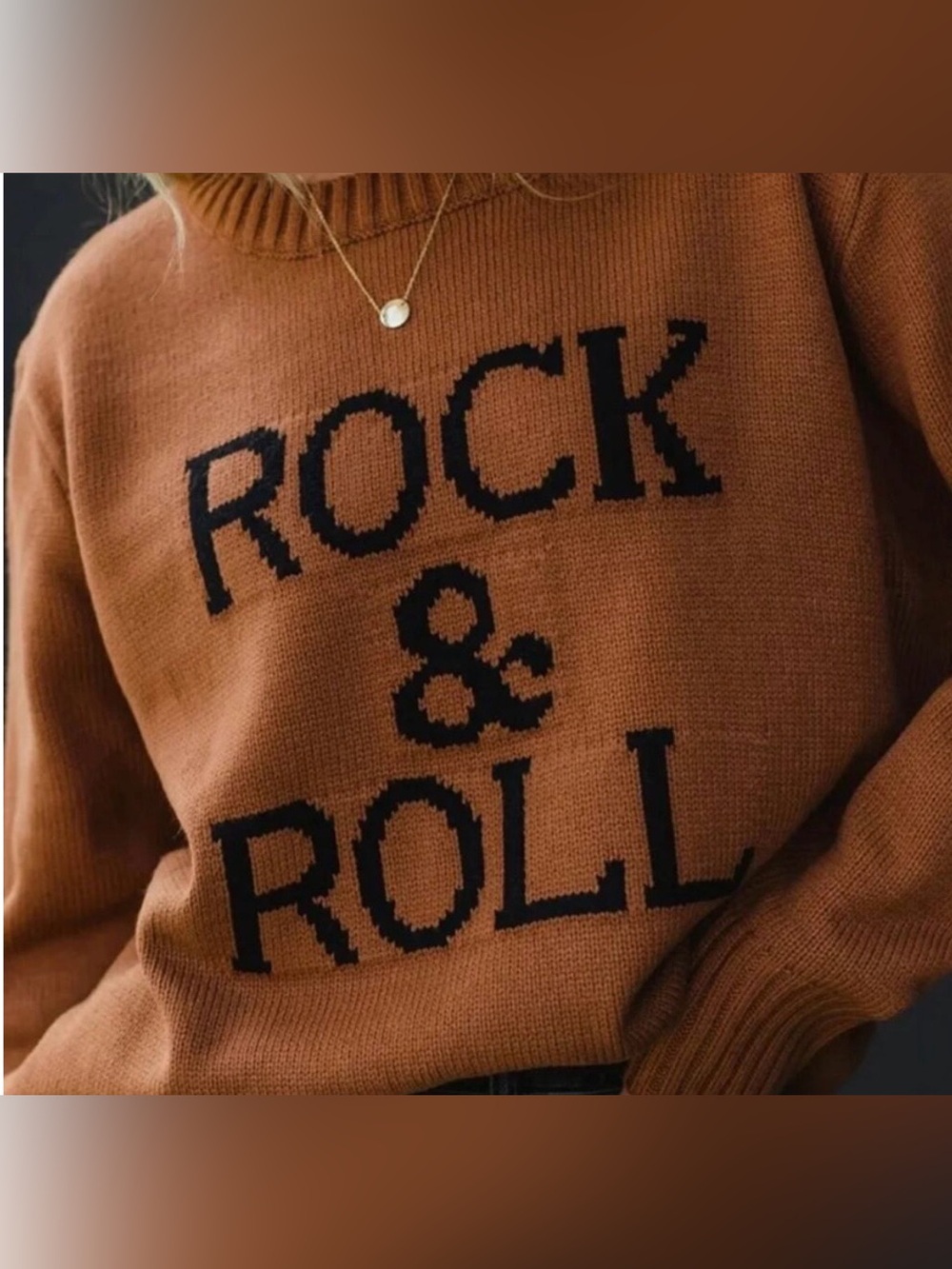 PANACHE ROCK & ROLL GRAPHIC SWEATER